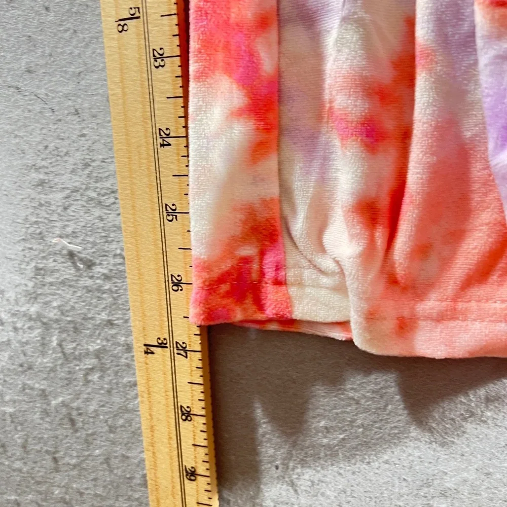 1221 | Justice Plus Tie Dye Graphic Tops Pants 5pc Bundle Orange Pink XL 16/18